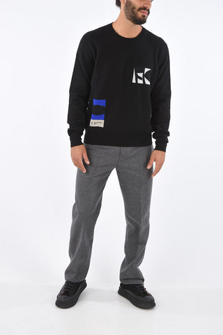 Embroidered FORM Crew-Neck Sweater