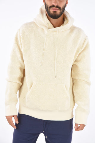 Crurled Wool Patch Pocket Hoodie
