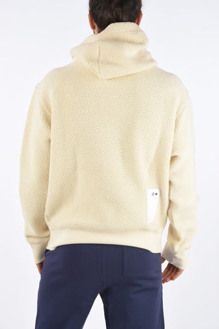 Crurled Wool Patch Pocket Hoodie