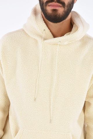 Crurled Wool Patch Pocket Hoodie