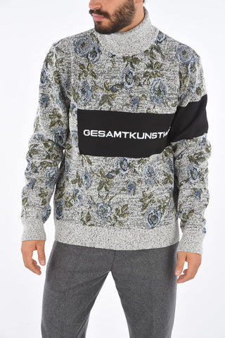 Melange Cotton WALLPAPER Turtle-Neck Sweater