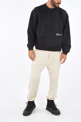 Contrast Trim EXIT Crew-Neck Sweatshirt
