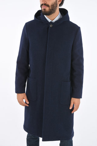 Cashmere Hidden Closure 2 Pocket Coat