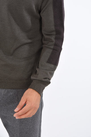 Maglia Girocollo BLOCK TEXTURE in Lana e Cashmere 