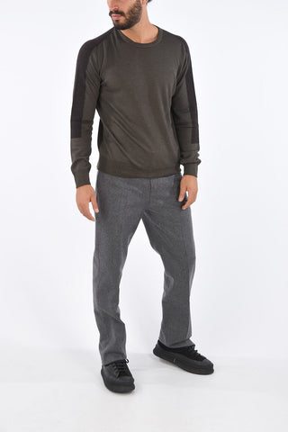 Maglia Girocollo BLOCK TEXTURE in Lana e Cashmere 