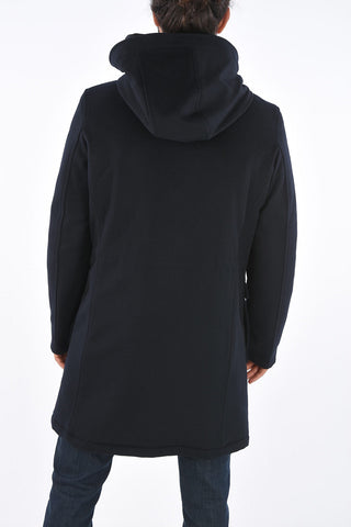 CC COLLECTION O.WEAR Cappotto Hoodie Trapuntato con Chest Piece Removibile