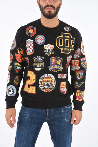 Printed COOL FIT Crew-Neck Sweatshirt