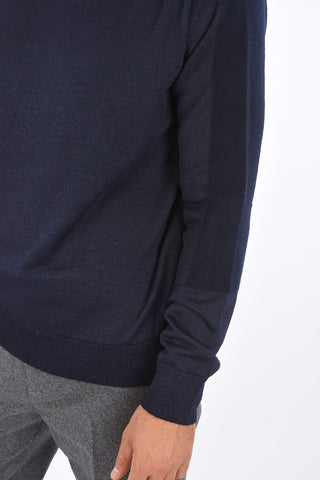 Maglia Girocollo BLOCK TEXTURE in Lana e Cashmere 