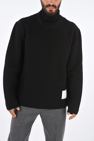 Maglia Fisherman a Collo Alto in Lana 