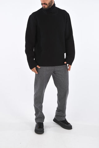 Maglia Fisherman a Collo Alto in Lana 