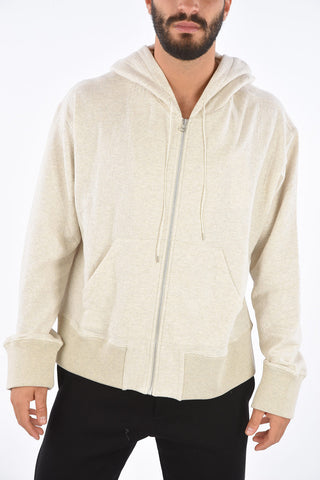 Melangé Cotton Full-Zipped Hoodie