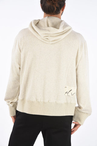 Melangé Cotton Full-Zipped Hoodie
