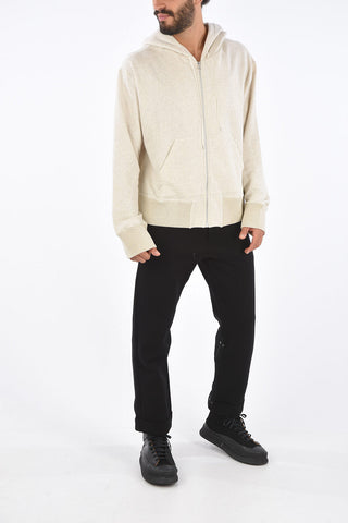 Melangé Cotton Full-Zipped Hoodie
