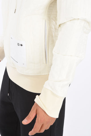Quilted SELF-ENCLOSED Hoodie 