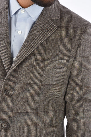 CC COLLECTION Cappotto in Lana Vergine District Check