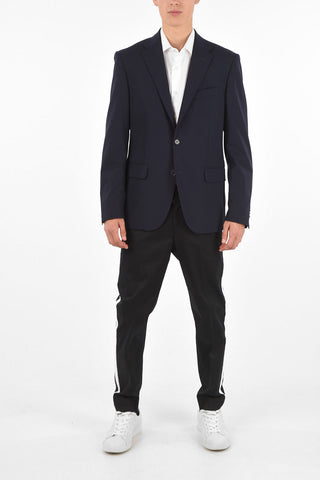 CC COLLECTION virgin wool RIGHT side vents 2-button blazer drop 7R