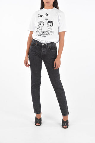 Side Zip STRIPPER High Waist Jeans