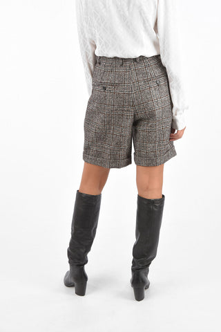Blend Wool High Waist Skirt