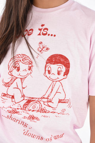 Printed LOVE IS.. Renny Fit T-Shirt