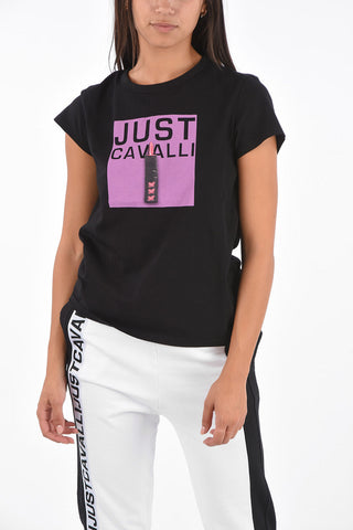 T-Shirt Girocollo con Stampa Logo
