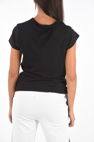 T-Shirt Girocollo con Stampa Logo