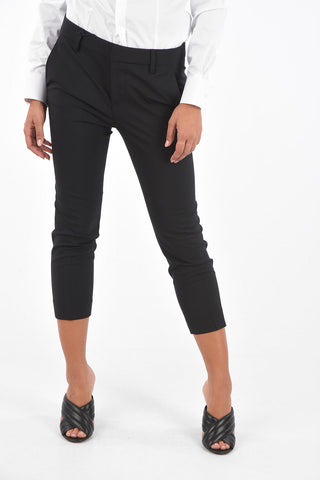 Stretchy Wool COOL GIRL FIT Cropped Pants