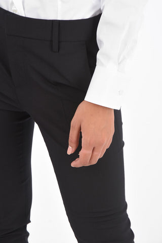 Stretchy Wool COOL GIRL FIT Cropped Pants