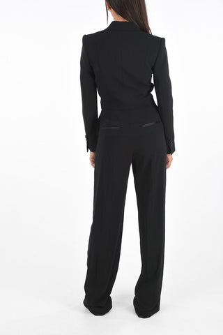 Long Sleeve Peak Lapel Jumpsuit