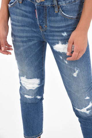 Distressed COOL GIRL Cropped Jeans
