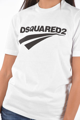 Crew-Neck T-Shirt with Front Print