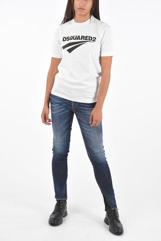 Crew-Neck T-Shirt with Front Print