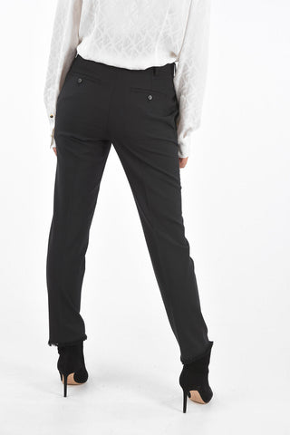 Frayed Hem SLIM FIT Pants