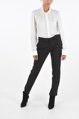 Frayed Hem SLIM FIT Pants