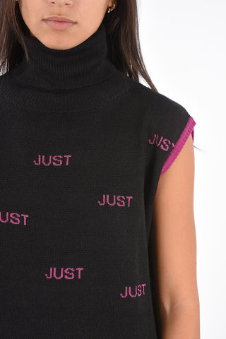 Knitted Turtleneck Mini Dress