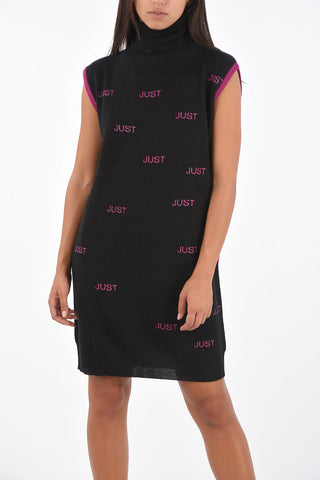 Knitted Turtleneck Mini Dress