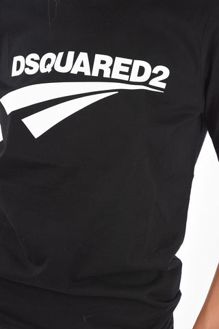 Crewneck T-shirt with Front Print