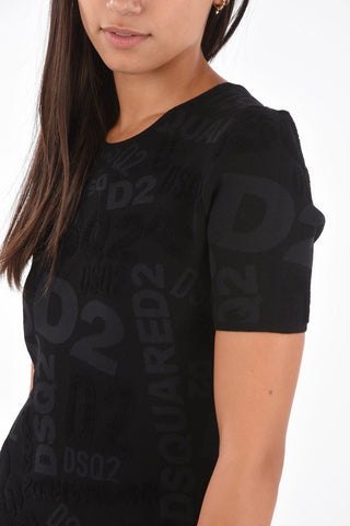 All Over Logo Knit Dress