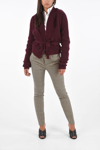 Cardigan a Portafoglio in Lana e Cashmere