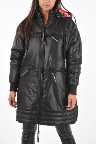Maxi Giubbotto Puffer Reversibile con Cappuccio