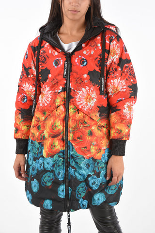 Maxi Giubbotto Puffer Reversibile con Cappuccio