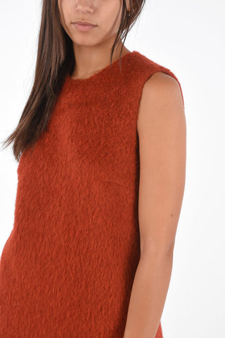 Wool Jetted Pocket Shift Dress