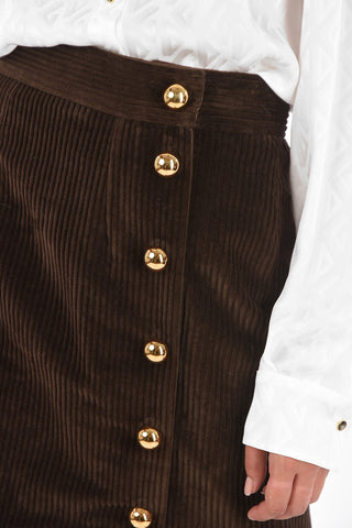 Courduroy Wrap Skirt