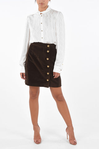 Courduroy Wrap Skirt