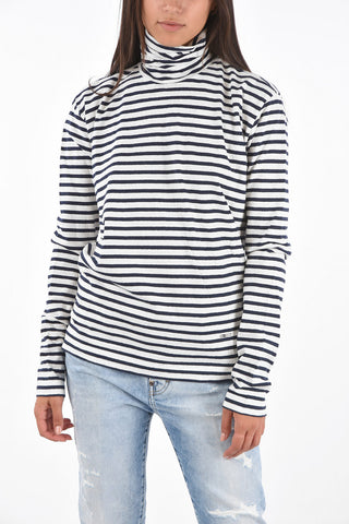 Striped New Diana Fit Turtle-Neck Sweater
