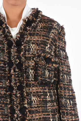 Crochet 4 Pocket Neckless Coat