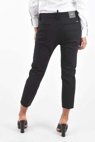 Stretchy Wool COOL GIRL FIT Cropped Pants