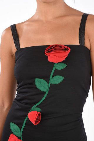 Maxi Floral Embroidered Draped Sheath Dress