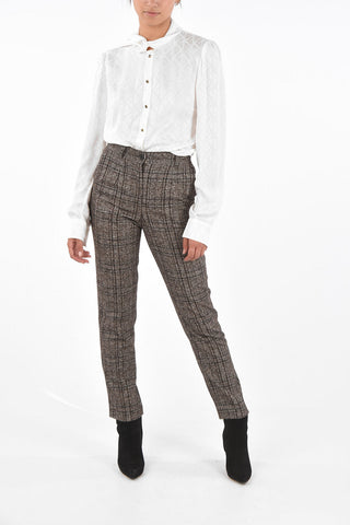 High Waist Tartan Pants