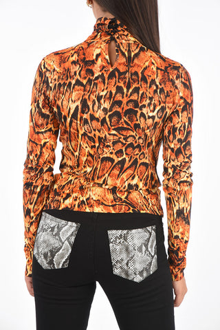 Fabric Slim Fit Turtle-Neck Sweater