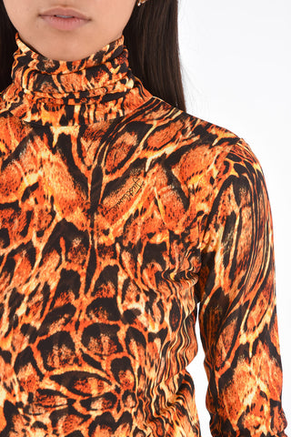 Fabric Slim Fit Turtle-Neck Sweater